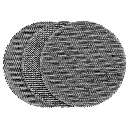 Grit Mesh Sanding Discs, 3 in Dia, Aluminum Oxide, 120, 180, 80 Grit, Coated Type, Not Applicable MPN:48-80-6406
