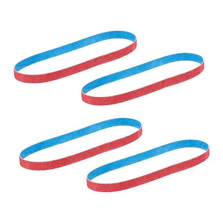 Bandfile Belts, 0.50 in W, 0.10 in L, Coated, Ceramic, 40 Grit, Ultra Coarse, Not Applicable MPN:48-80-9040