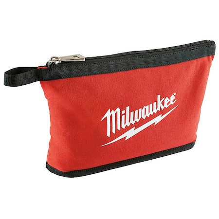 Tool Pouch, Black, Red, Canvas, 1 Pockets MPN:48-22-8180