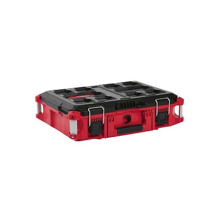 PACKOUT Tool Box, Black/Red, 22 in W x 16-1/4 in D x 6-1/2 in H MPN:48-22-8424