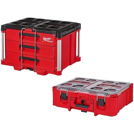 PACKOUT 3-DRAWER + DEEP ORGANIZER MPN:48-22-8443, 48-22-8432