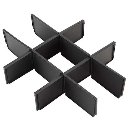 Packout Drawer Divider Kit for 3 Drawer Tool Box, Plastic, 12-1/2 in L x 16-5/16 in W x 3 in H MPN:48-22-8473
