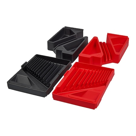 Socket Tray, Blk, Red, Polypropylene, 12 3/8 in MPN:48-22-9485T