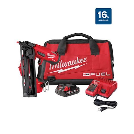 M18 Fuel 16 Gauge Angledfinish Nailer Kit MPN:2841-21CT