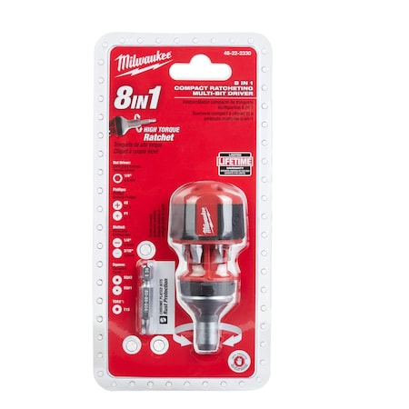 8-IN-1 Compact Ratcheting Multi-Bit Driver MPN:48-22-2330