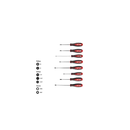 8PC Screwdriver Kit w/ Square MPN:48-22-2718