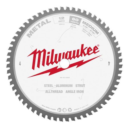 12 IN. Metal Cutting Circular Saw Blade MPN:48-40-4265
