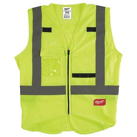 Class 2 Hi-Vis Safety Vests S/M Yellow MPN:48-73-5021