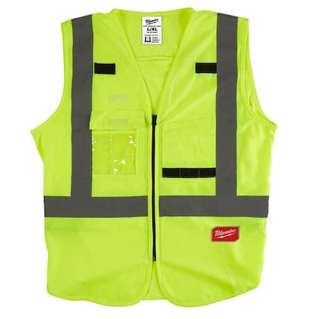 Class 2 Hi-Vis Safety Vests L/Xl Yellow MPN:48-73-5022