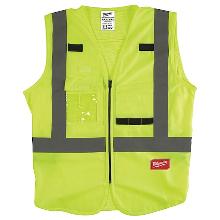Class 2 Hi-Vis Safety Vests 2X/3X Yellow MPN:48-73-5023