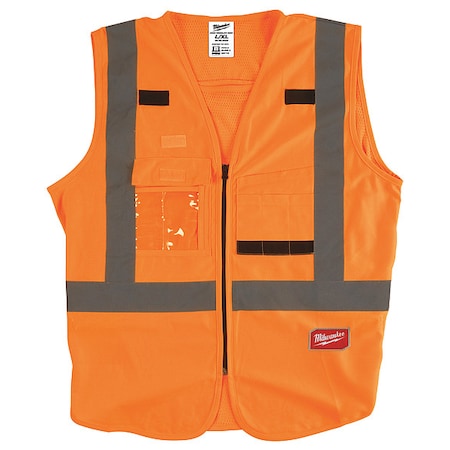 Class 2 Hi-Vis Safety Vests 2X/3X Orange MPN:48-73-5033