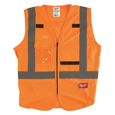 Class 2 Hi-Vis Safety Vests 4X/5X Orange MPN:48-73-5034