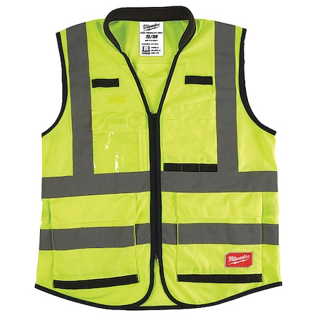 Class 2 Hi-Vis Perform Safety Vests S/M Yellow MPN:48-73-5041