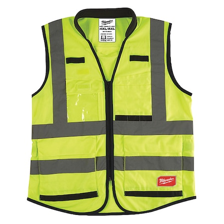 Class 2 Hi-Vis Perform Safety Vests 4X/5X Yellow MPN:48-73-5044