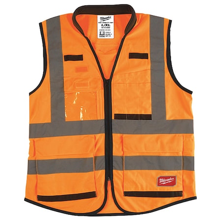 Class 2 Hi-Vis Perform Safety Vests 2X/3X Orange MPN:48-73-5053