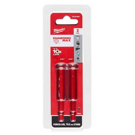 1/4 IN. Diamond Grit Hole Saw 2 Pk MPN:49-56-0501