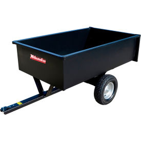 Milwaukee Dual Wheel Steel Dump Cart 15 Cu. Ft. 1200 lb. Cap. Black LC1500BM