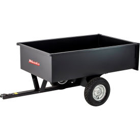 Milwaukee Dual Wheel Steel Dump Cart 17 Cu. Ft. 1500 lb. Cap. Black LC1700BM