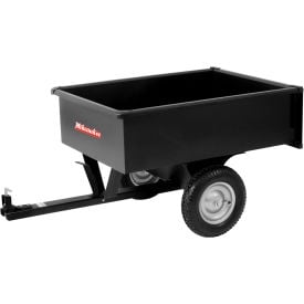 Milwaukee Dual Wheel Steel Dump Cart 10 Cu. Ft. 750 lb. Cap. Black LDT1002BM