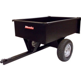 Milwaukee Dual Wheel Steel Dump Cart 10 Cu. Ft. 900 lb. Cap. Black LDT1002PRM