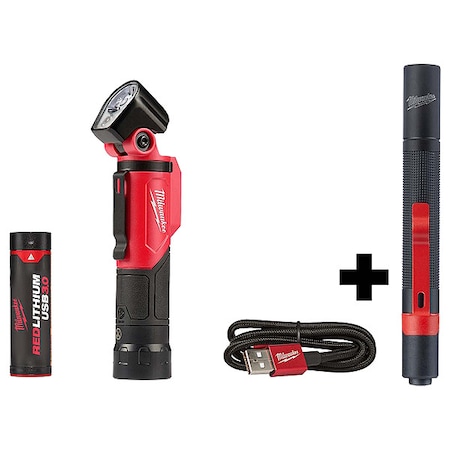 USB Pivoting Flashlight + Penlight MPN:2113-21, 2105