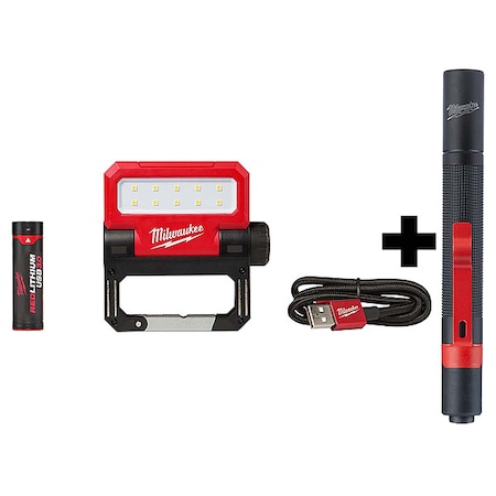 USB Pivoting Flood Light + Penlight MPN:2114-21, 2105