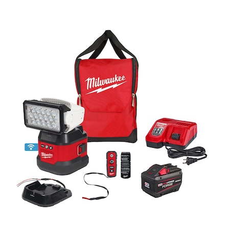 M18 Utility Remote Control Search Light Kit with Portable Base MPN:2123-21HD