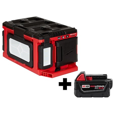 M18 Light/Charger. XC5.0 Battery Pack MPN:2357-20, 48-11-1850