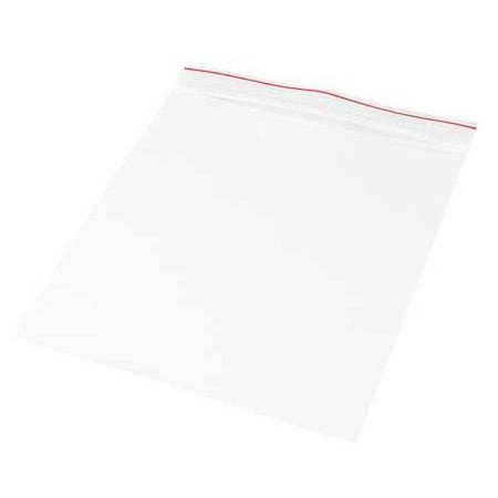 Reclosable Bag, Zip Seal, 6 in L, 6 in W, 2 mil Thick, Low Density Polyethylene (LDPE), Clear MPN:MGRL2P0606