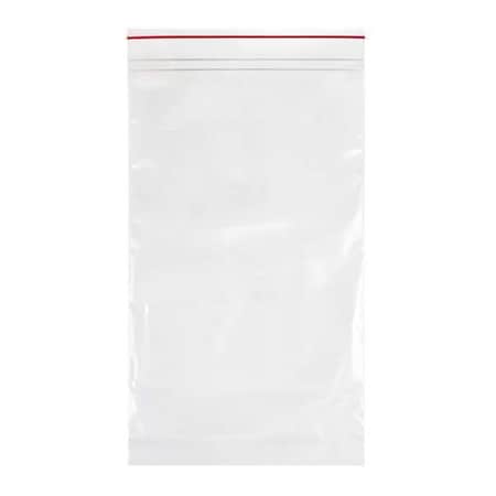 Reclosable Bag, Zip Seal, 10 in L, 6 in W, 2 mil Thick, Low Density Polyethylene (LDPE), Clear MPN:MGRL2P0610
