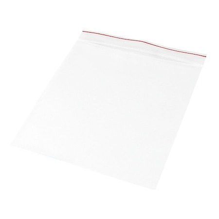 Reclosable Bag, Zip Seal, 8 in L, 8 in W, 2 mil Thick, Low Density Polyethylene (LDPE), Clear MPN:MGRL2P0808