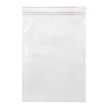 Reclosable Bag, Zip Seal, 18 in L, 13 in W, 2 mil Thick, Low Density Polyethylene (LDPE), Clear MPN:MGRL2P1318