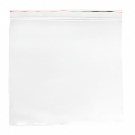 Reclosable Bag, Zip Seal, 8 in L, 5 in W, 2 mil Thick, Low Density Polyethylene (LDPE), Clear MPN:MGRL2W0508