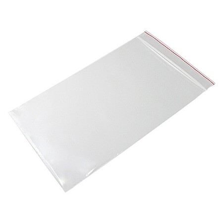 Reclosable Bag, Zip Seal, 9 in L, 6 in W, 4 mil Thick, Low Density Polyethylene (LDPE), Clear MPN:MGRL4P0609