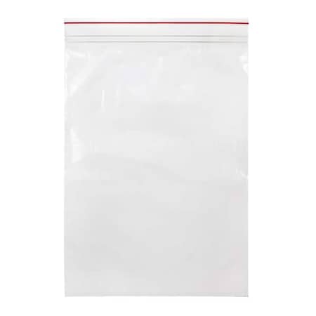 Reclosable Bag, Zip Seal, 18 in L, 13 in W, 4 mil Thick, Low Density Polyethylene (LDPE), Clear MPN:MGRL4P1318