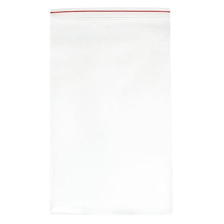 Reclosable Bag, Zip Seal, 24 in L, 14 in W, 4 mil Thick, Low Density Polyethylene (LDPE), Clear MPN:MGRL4P1424