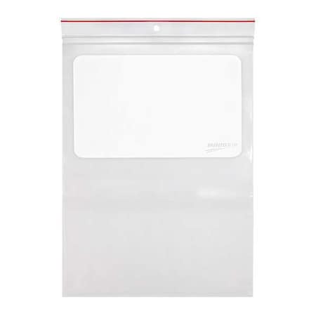 Reclosable Bag, Zip Seal, 12 in L, 9 in W, 4 mil Thick, Low Density Polyethylene (LDPE), Clear MPN:MGRL4WH0912