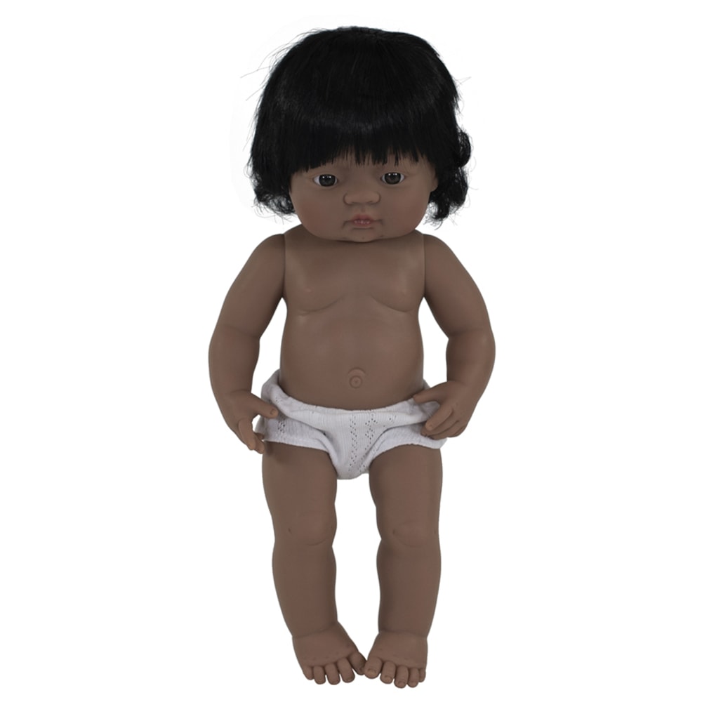 Miniland Educational Anatomically Correct 15in Baby Doll, Hispanic Girl MPN:MLE31058
