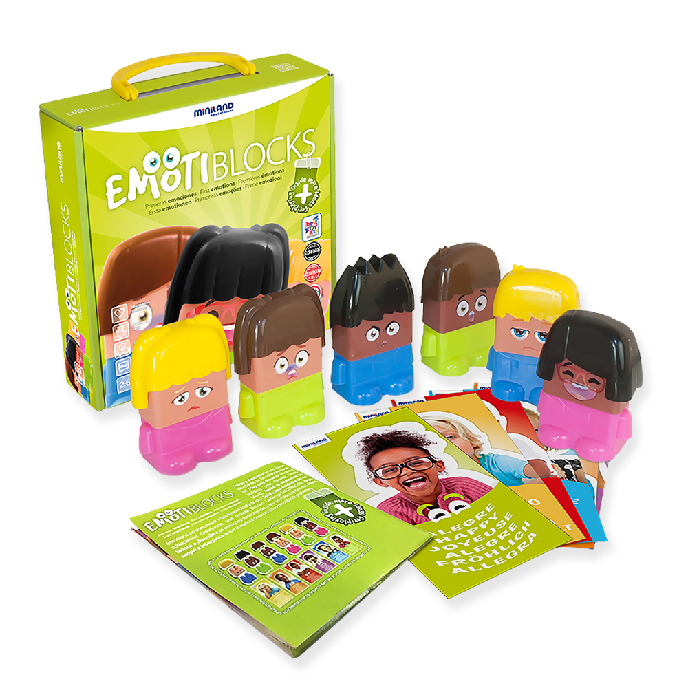 Miniland Educational Emotiblocks 18-Piece Set MPN:MLE32350