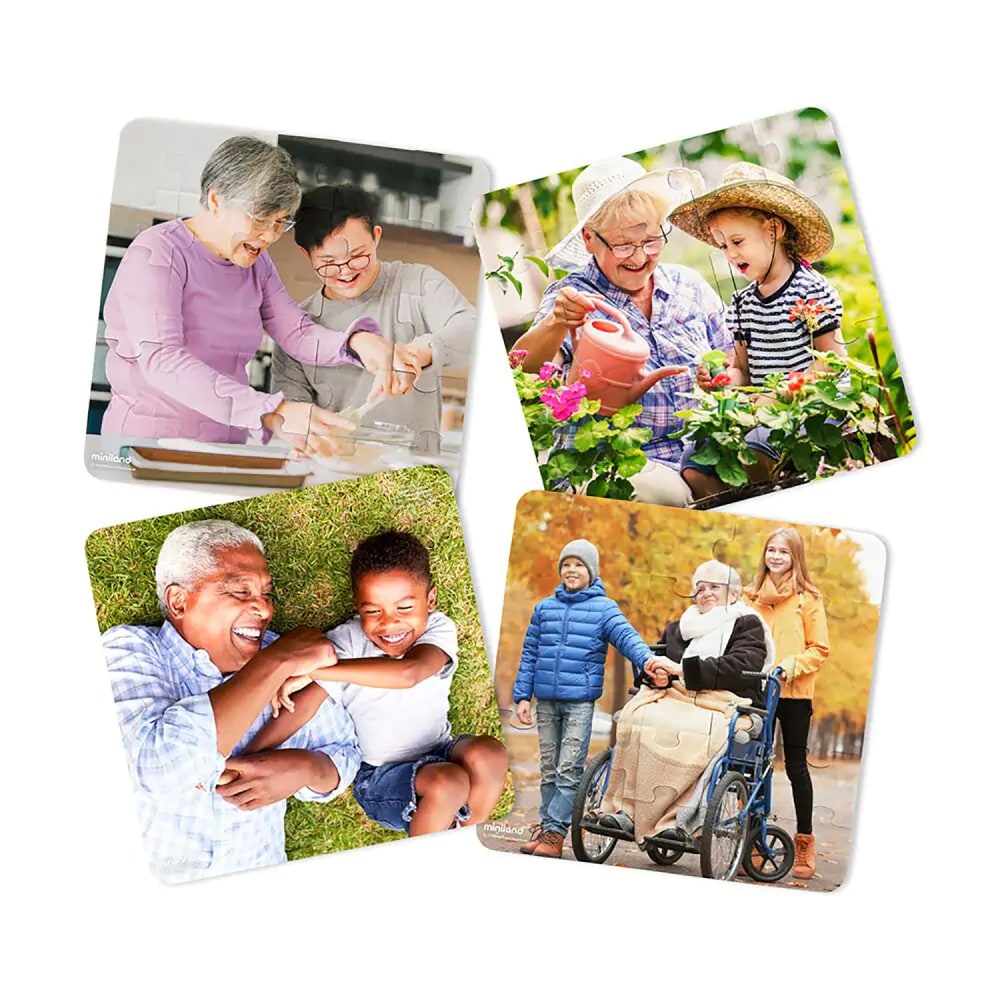 Miniland Grandparents Puzzles, Set Of 4 MPN:MLE35272