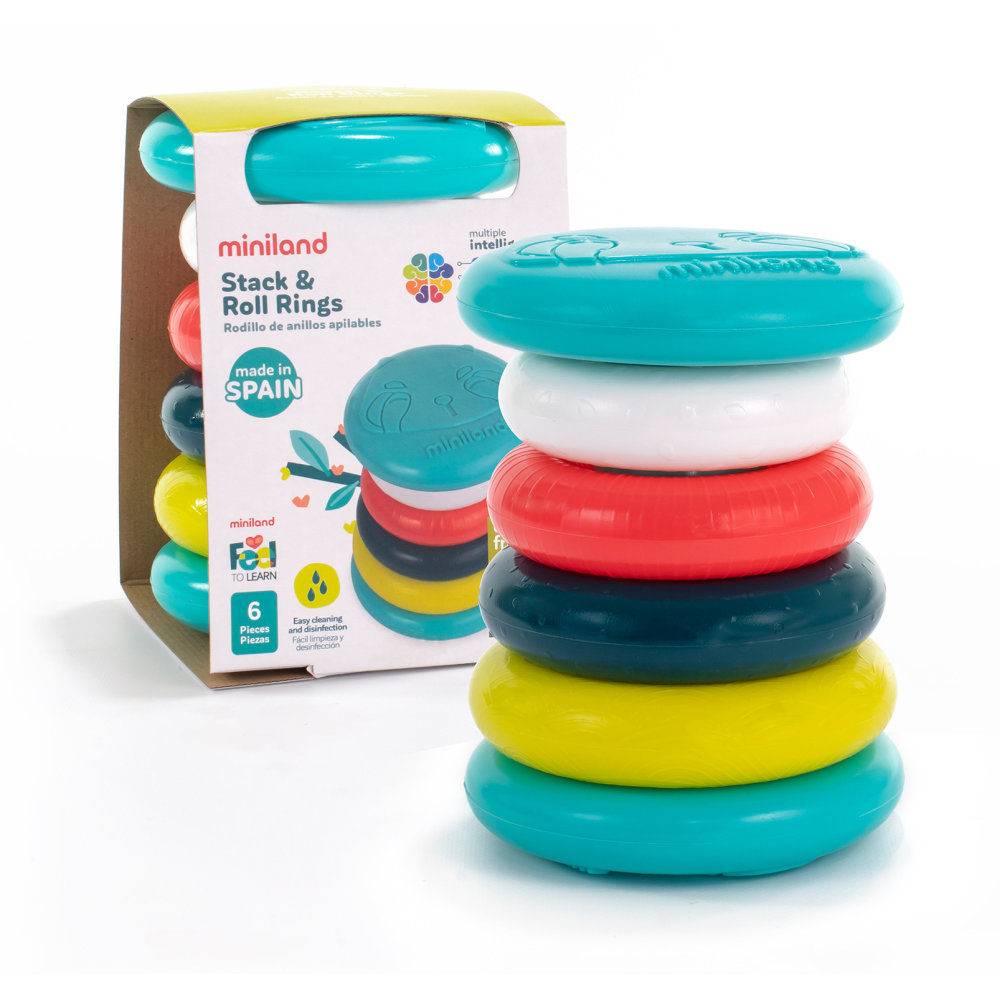 Miniland Feel To Learn Stack & Roll Rings MPN:MLE97330