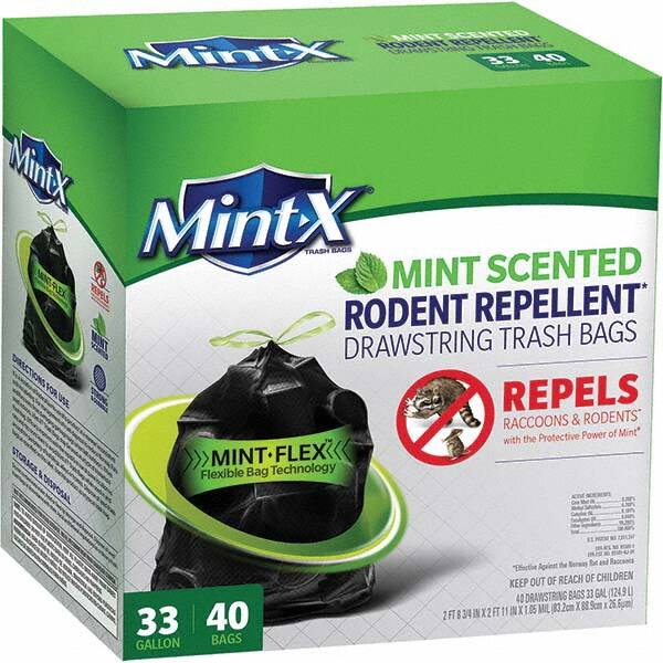 Rodent Repellent Trash Bag: 33 gal, 1.05 mil, Pack of (40) MPN:MX3335B40F