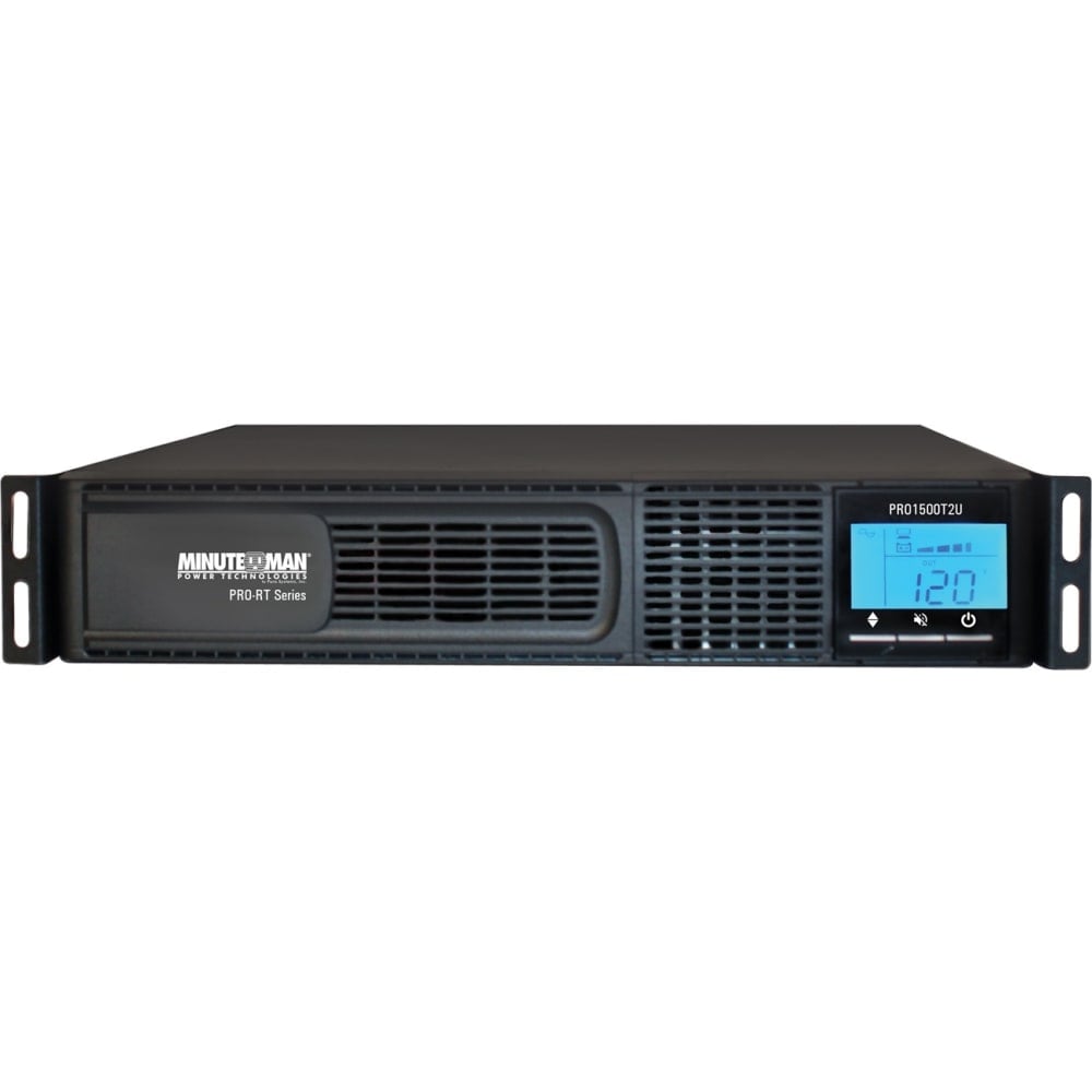 Minuteman PRO-RT PRO1500RT2U 1500VA Tower/Rack/Wall Mountable UPS - 2U Tower/Rack/Wall Mountable - 4 Minute Stan - PRO1500RT2U MPN:PRO1500RT2U