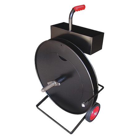 Regular Duty Dispenser for Oscillated Wound Poly or Steel Strap, Wheel Diameter: 7 in MPN:MIP-5100M