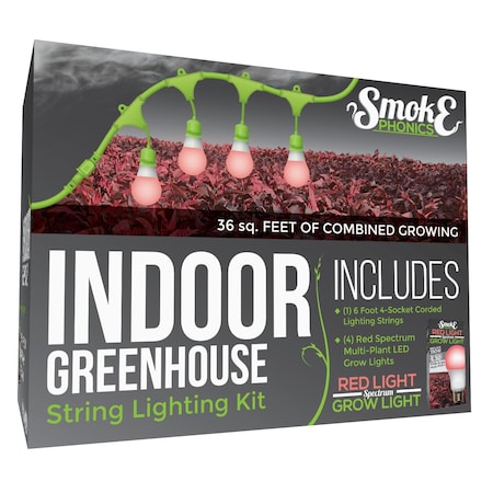SmokePhonics 4-Socket Corded LED Grow Li MPN:601144