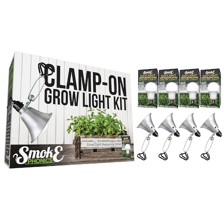 SmokePhonics LED Clamp-On Grow Lght, PK4 MPN:601275