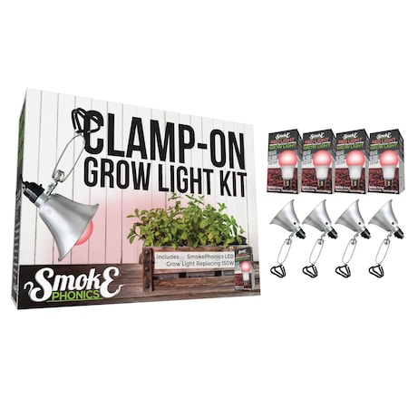SmokePhonics LED Clamp-On Grow Ligh, PK4 MPN:601278