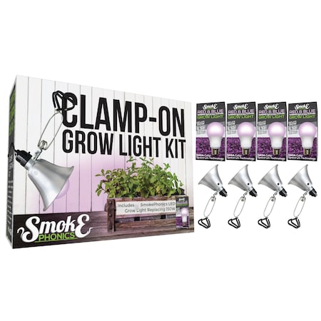 SmokePhonics LED Clamp-On Grow Ligh, PK4 MPN:601284