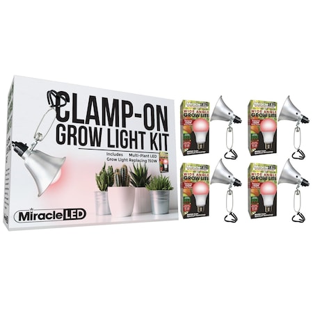 Wide Angle LED Clamp-On Grow Light, PK4 MPN:601314