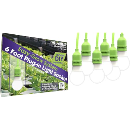 Single Socket LED Ready Corded Lighting System for Grow Lights, PK6 MPN:602199